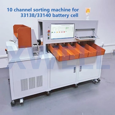 Máy phân loại pin hình trụ tự động 10 kênh cho 33138 33140
