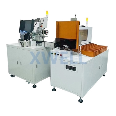 Máy dán pin kết hợp Máy phân loại pin 11 kênh