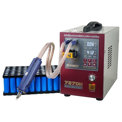 Máy hàn điểm để bàn cho pin 18650 Trình điều khiển di chuyển đầu khí nén