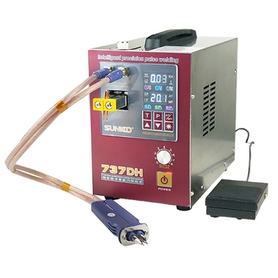 Máy hàn điểm để bàn cho pin 18650 Trình điều khiển di chuyển đầu khí nén
