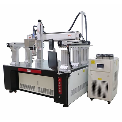 Máy hàn laser 4 trục pin 1000w với khung giàn dài