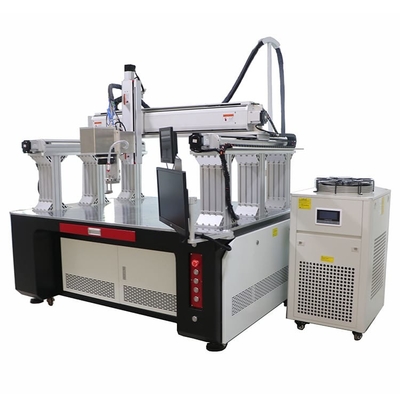 Máy hàn laser 4 trục pin 1000w với khung giàn dài