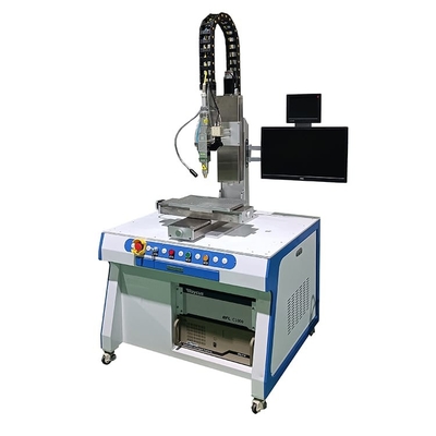 Máy hàn laser 1500 Watt, Máy hàn điểm laser 4 trục với đầu nối QBH
