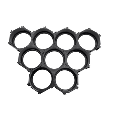 Giá đỡ pin ABS 18650 hình trụ 2 Cell 6P 10P Kích thước 13P Màu đen