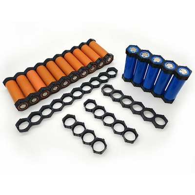 Giá đỡ pin ABS 18650 hình trụ 2 Cell 6P 10P Kích thước 13P Màu đen