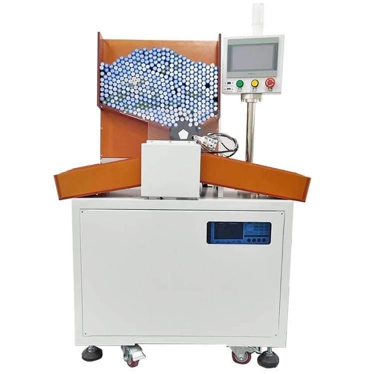 Máy phân loại pin hình trụ tự động 5 kênh để sản xuất bao bì pin