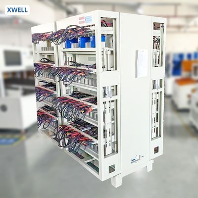 Giá tốt Máy phân loại pin dạng lăng trụ XWELL XW-5V300A16CH có chức năng bảo vệ, thiết bị kiểm tra 16 kênh 300A online