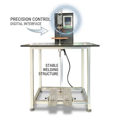 Giá tốt MD-MND5000 Máy hàn pin khí nén 5000A Máy hàn điểm biến tần với bàn lớn online