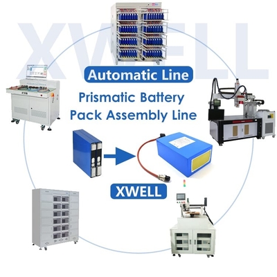 Máy sản xuất gói pin Lithium Ion 13 kênh cho tế bào vuông lăng trụ